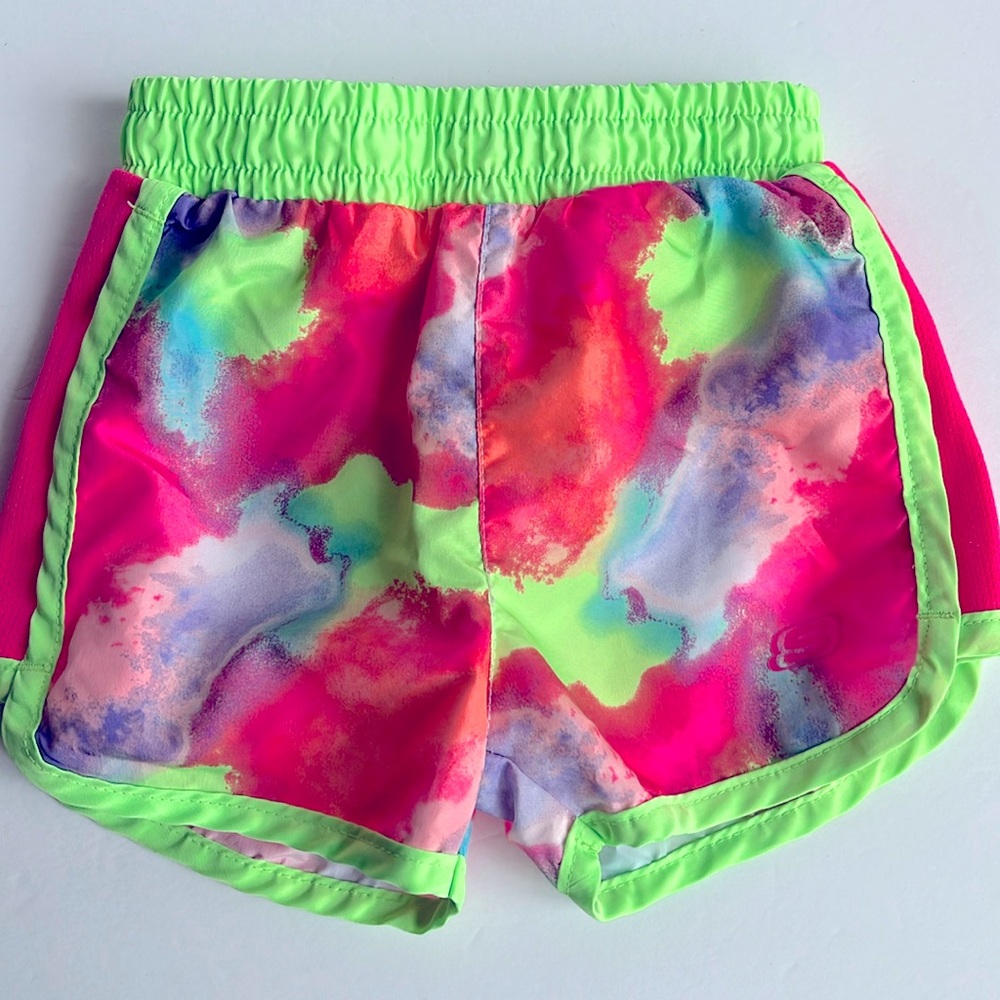 Skechers Girls Shorts Size 2 Tie Dye Print